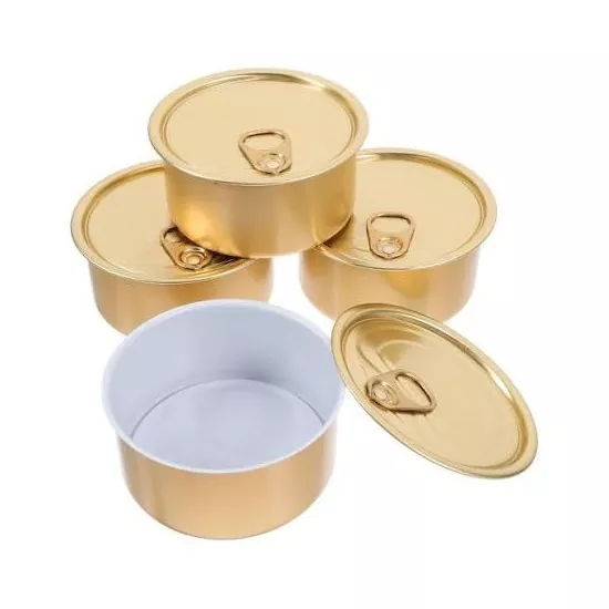 Boîte de conserve en 2 pièces avec revêtement en aluminium avec couvercle à ouverture facile