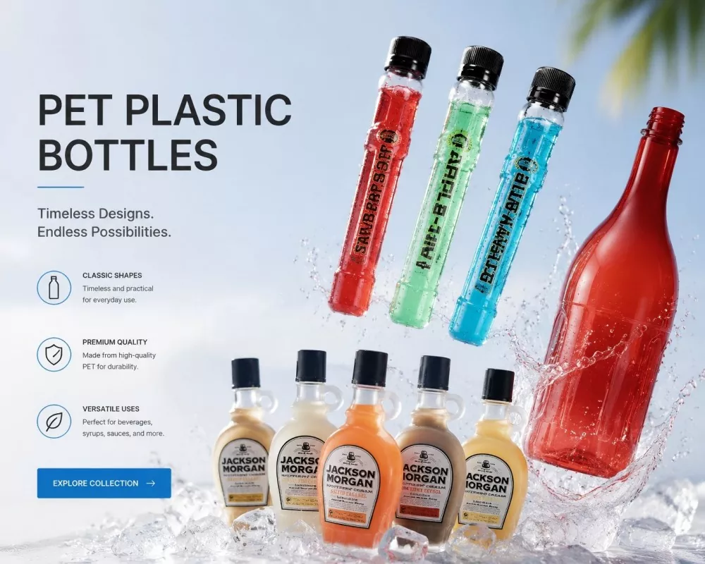 Bouteilles en plastique PET