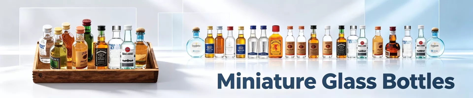 Bouteilles en verre miniatures