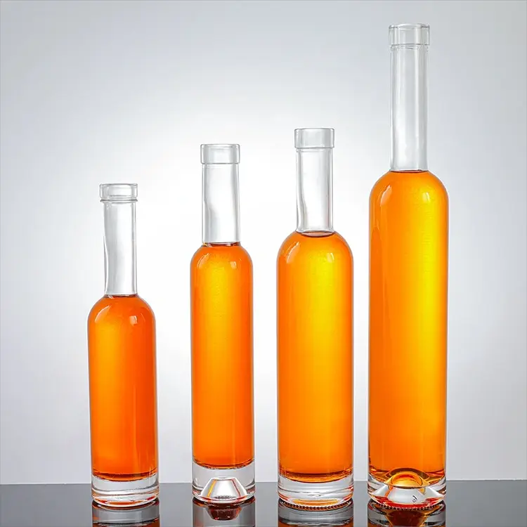Comment une bouteille d'alcool en verre Bellissima à long col avec bouchon en liège peut-elle rehausser votre marque de boisson