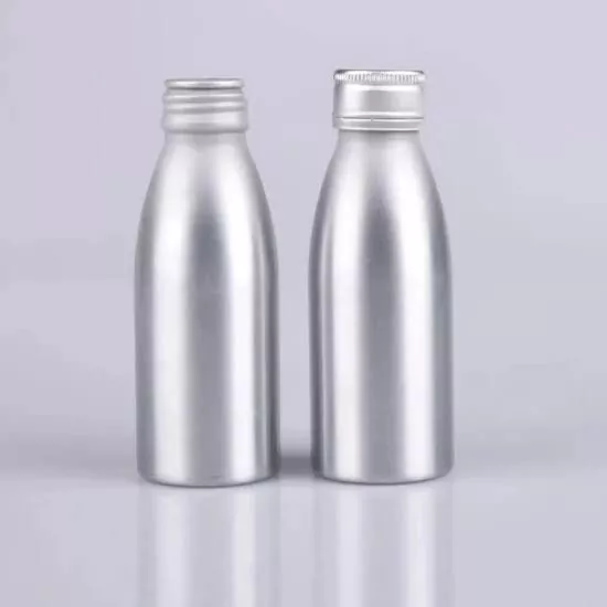 Mini bouteille d'alcool en aluminium de 100 ml pour les spiritueux de voyage